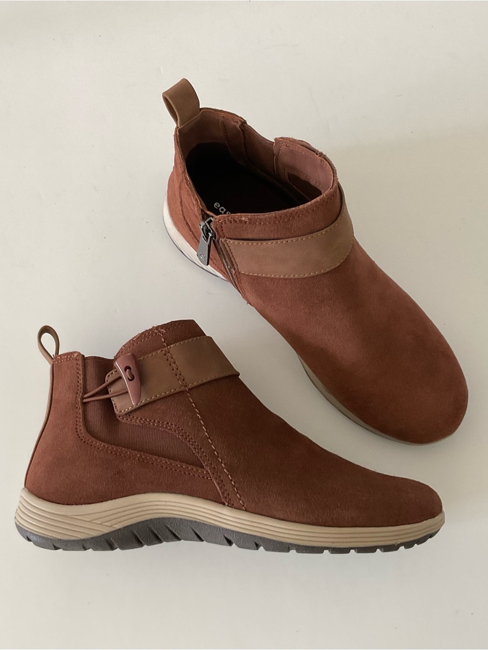 EASY SPIRIT Hadely Women's Ankle Boots in Brown Suede Size 7 NEW